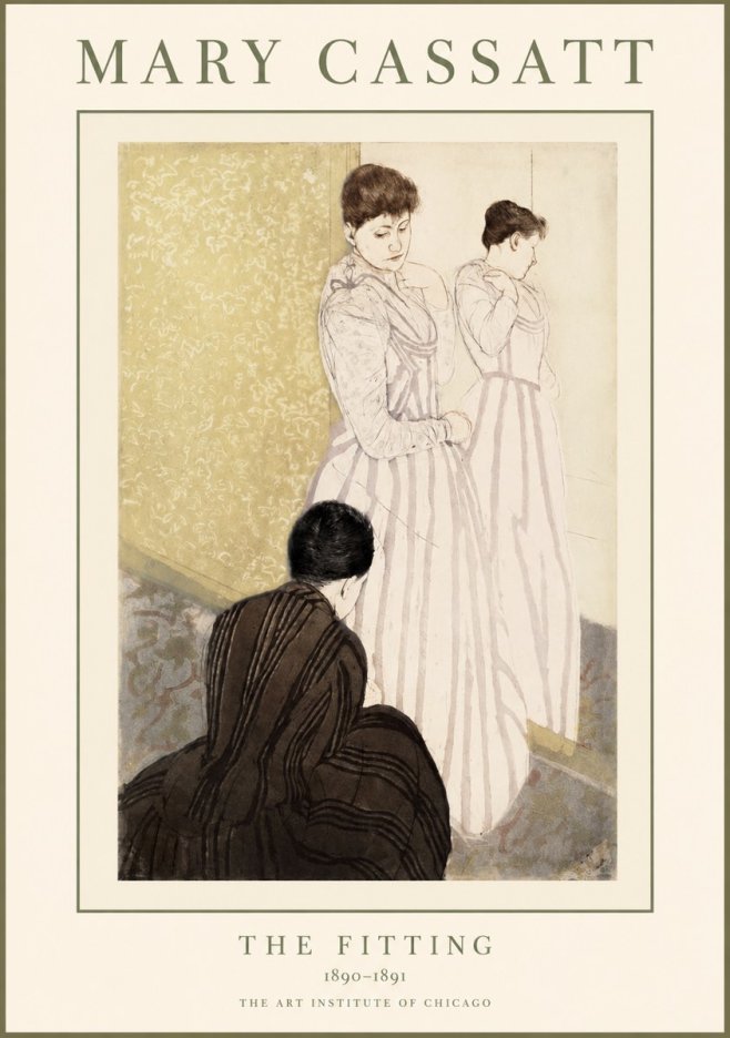 Mary Cassatt The Fitting No1 - Poszter