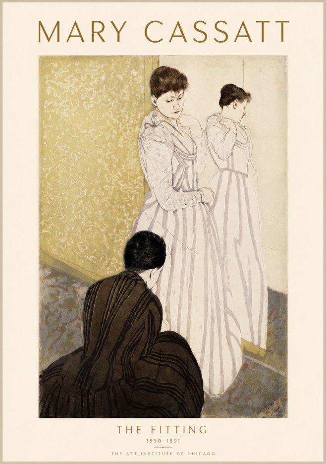 Mary Cassatt The Fitting No3 - Poszter