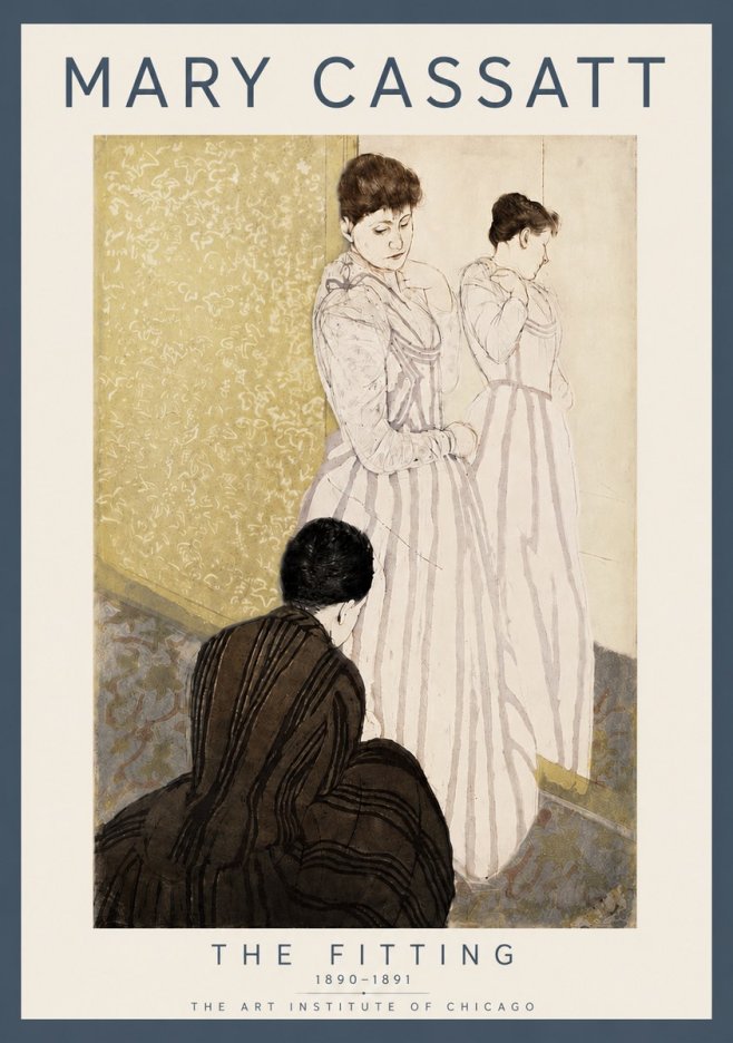 Mary Cassatt The Fitting No4 - Poszter