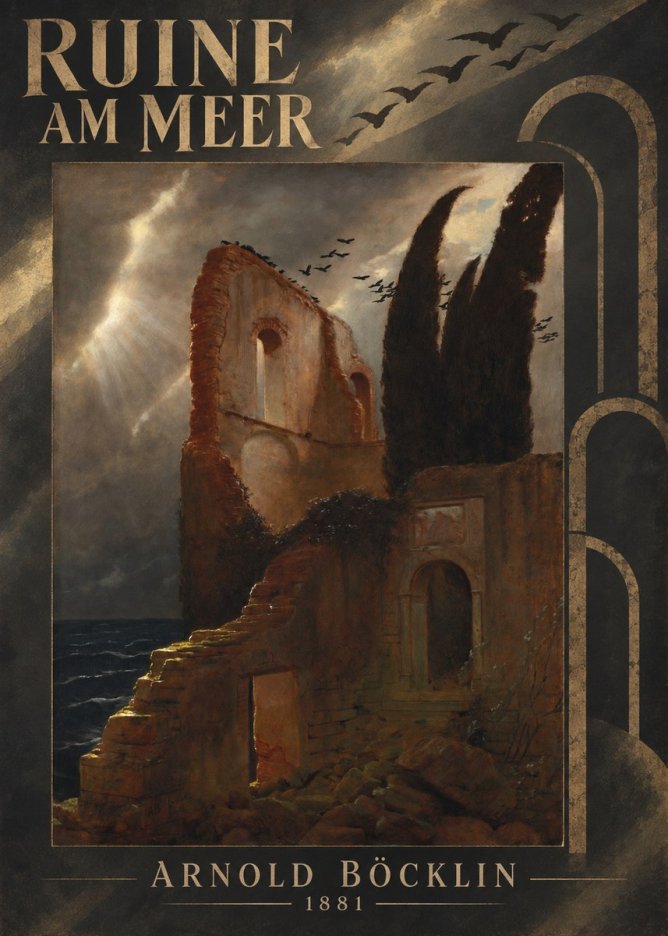 Arnold Böcklin Ruine Am Meer · 1881 No6 - Poszter