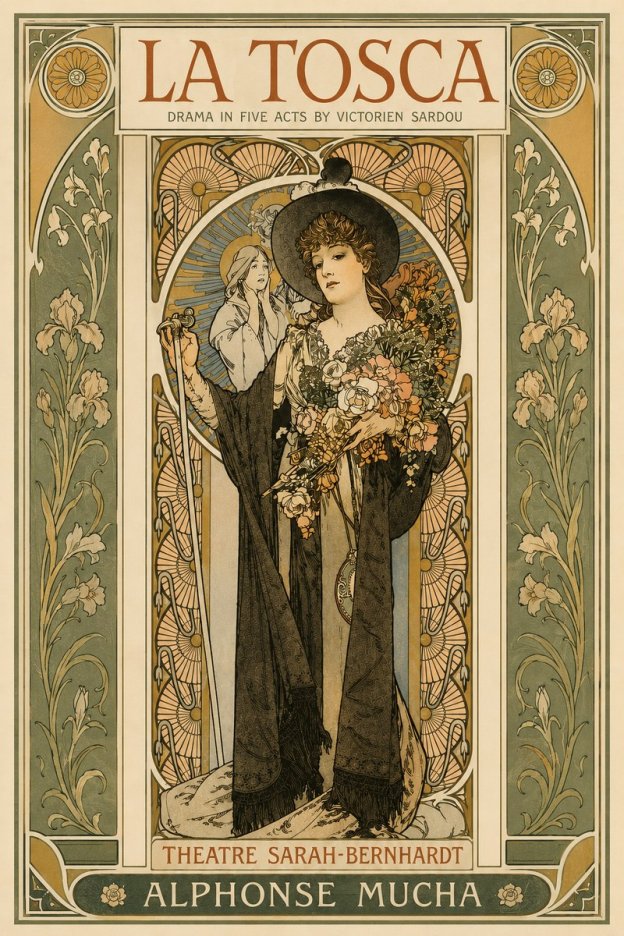 Mucha La Tosca No3 - Poszter