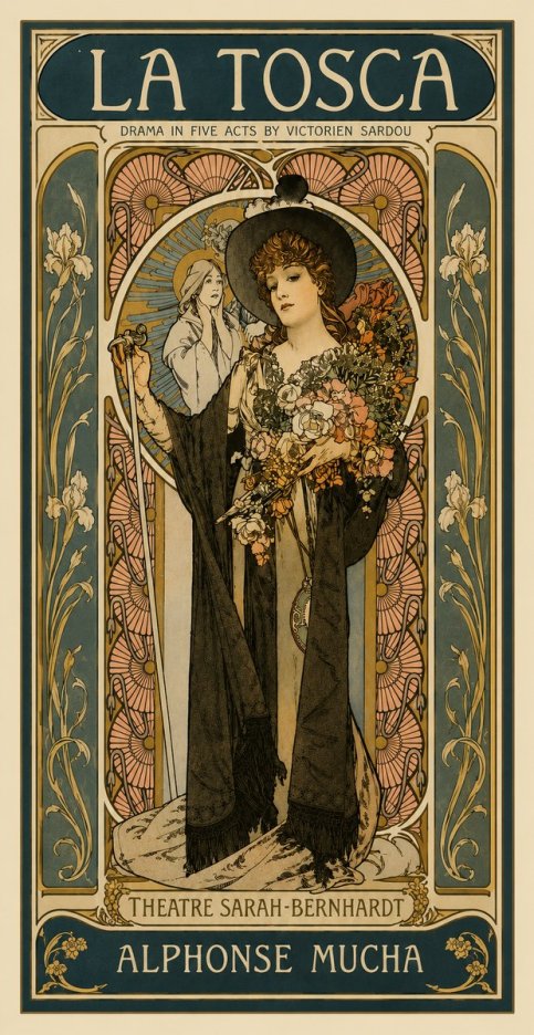 Mucha La Tosca No4 - Poszter