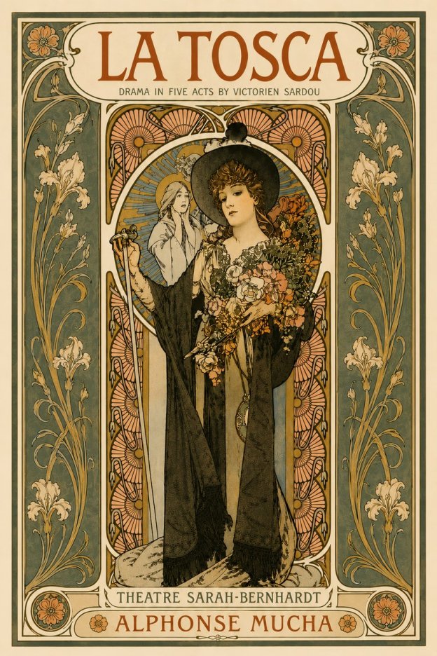 Mucha La Tosca No6 - Poszter