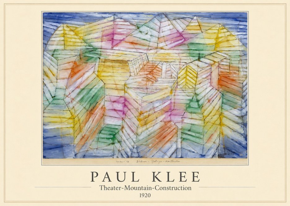 Paul Klee Theater-mountain-construction No3 - Poszter
