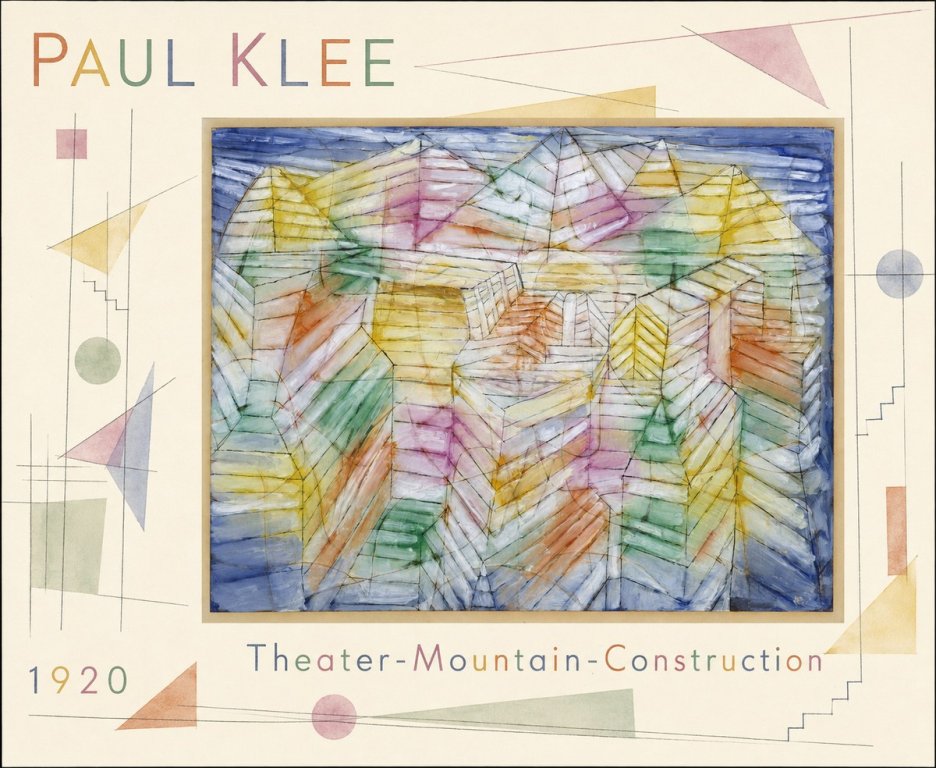 Paul Klee Theater-mountain-construction No4 - Poszter