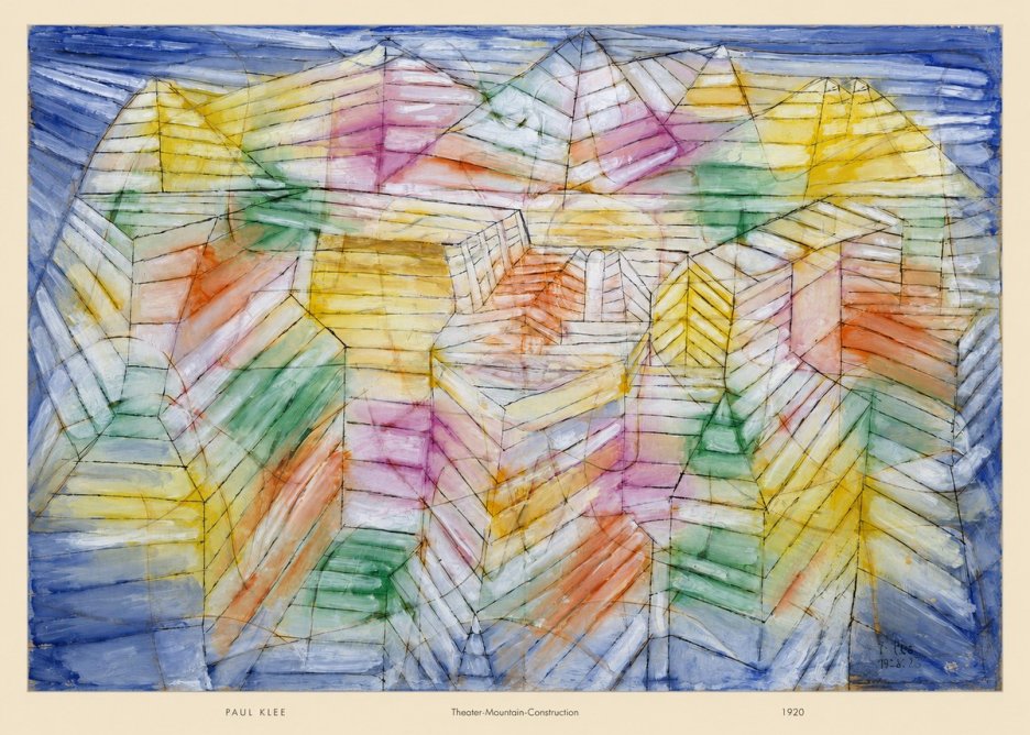 Paul Klee Theater-mountain-construction No5 - Poszter