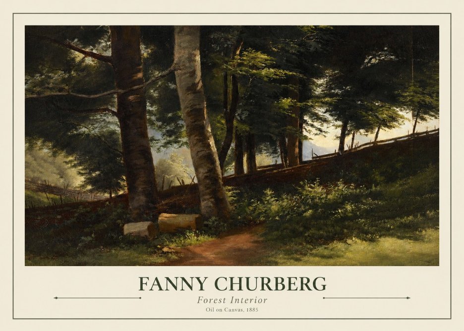 Fanny Churberg Forest Interior No1 - Poszter