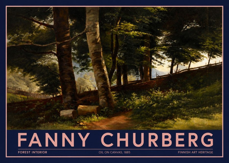 Fanny Churberg Forest Interior No2 - Poszter