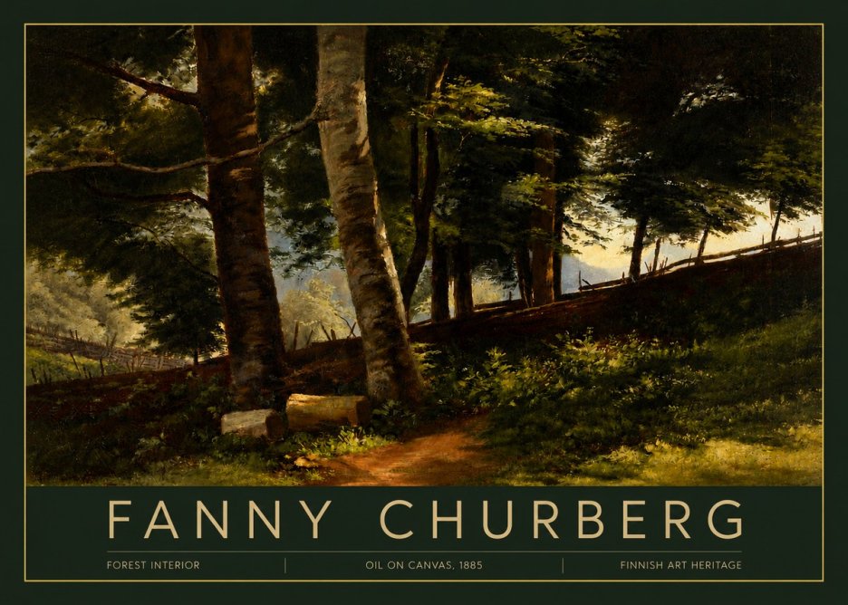 Fanny Churberg Forest Interior No3 - Poszter