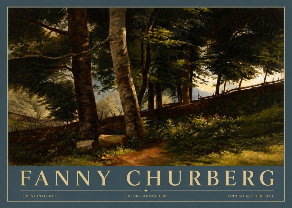 Fanny Churberg Forest Interior No5 - Poszter