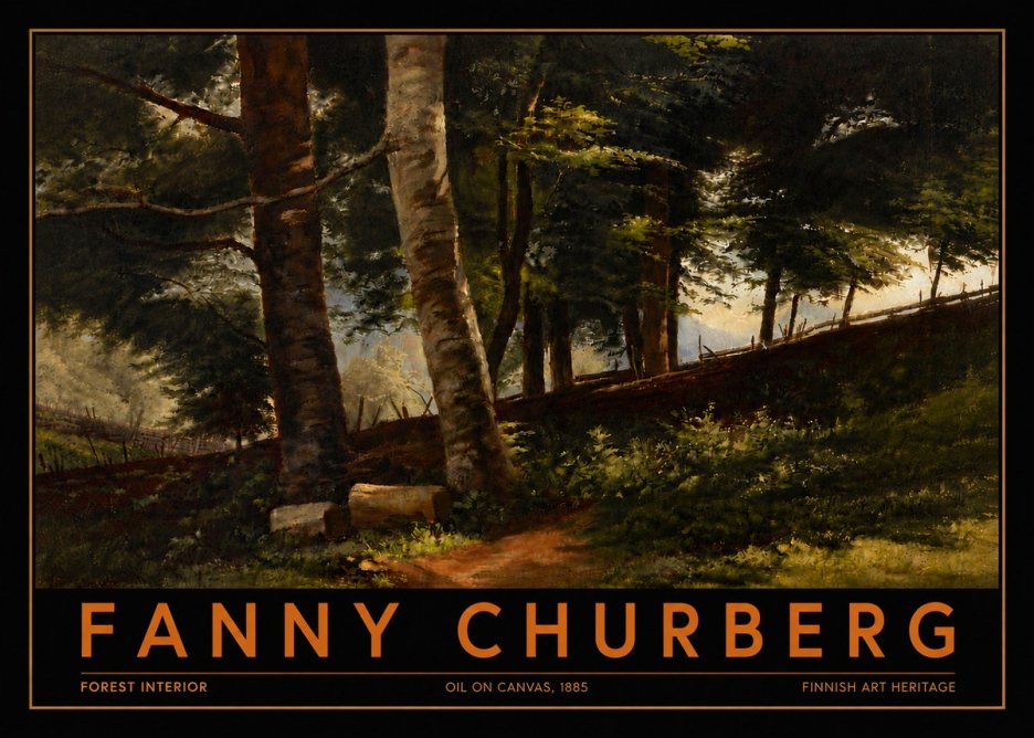 Fanny Churberg Forest Interior No6 - Poszter