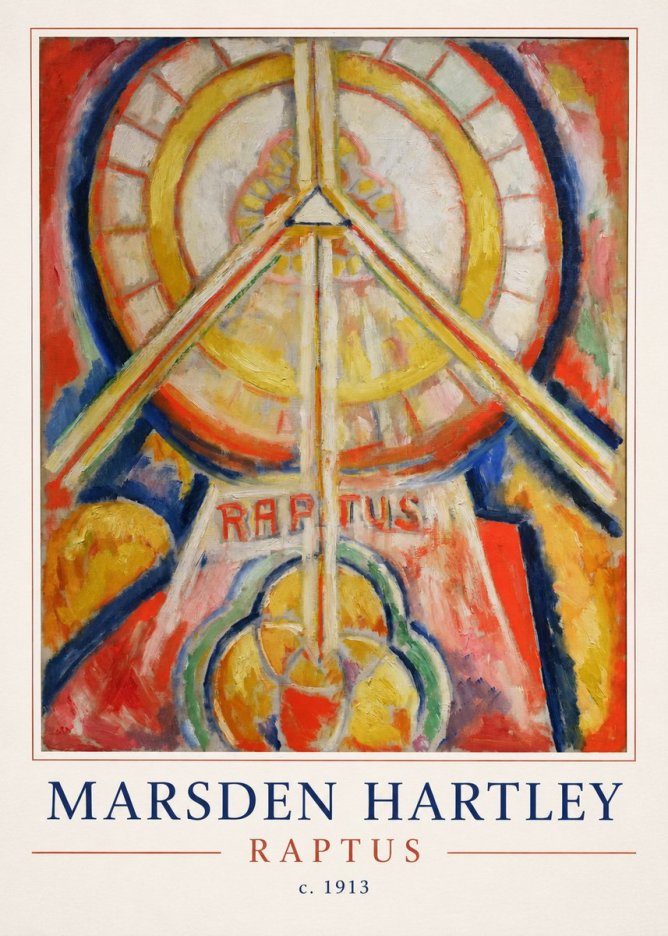 Marsden Hartley Raptus No4 - Poszter