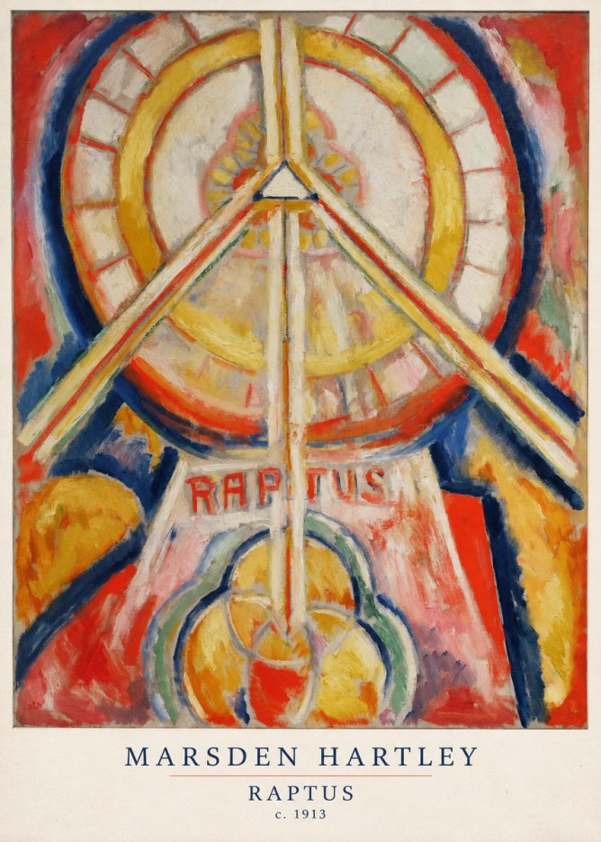 Marsden Hartley Raptus No6 - Poszter