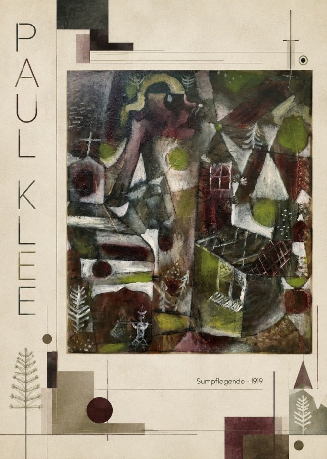 Paul Klee Sumpflegende I No2 - Poszter