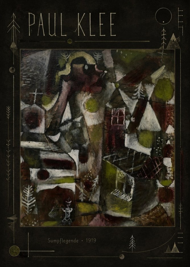 Paul Klee Sumpflegende I No3 - Poszter
