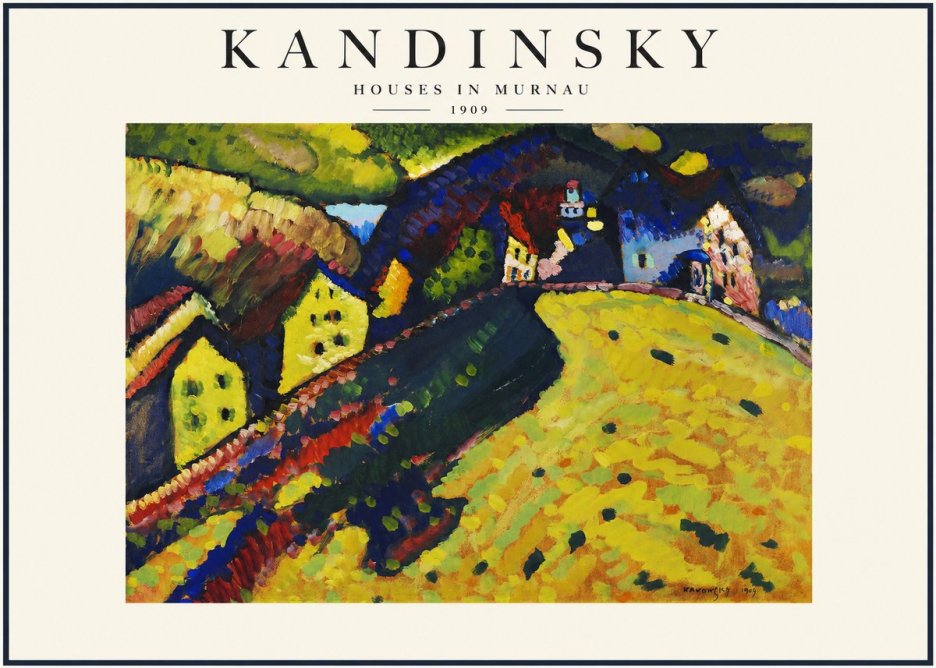 Kandinsky Houses in Murnau No1 - Poszter