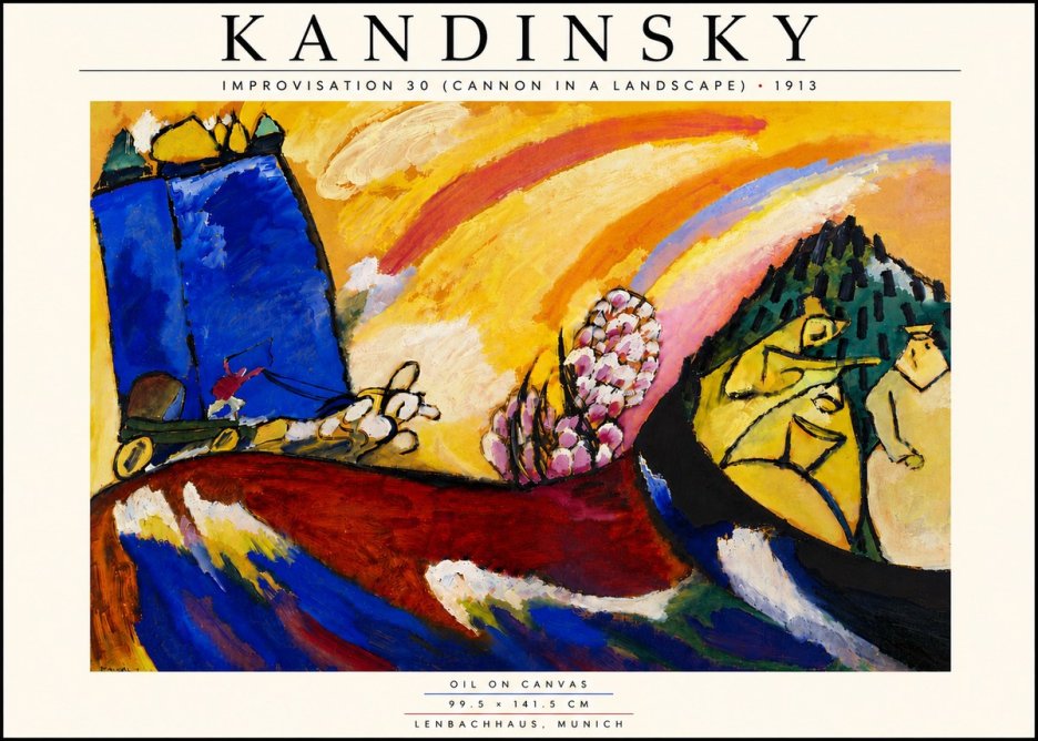 Kandinsky Improvisation 30 (Cannon in a Landscape) No6 - Poszter