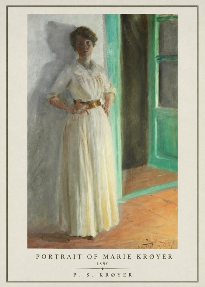 P.S. Krøyer Portrait of Marie Krøyer No1 - Poszter