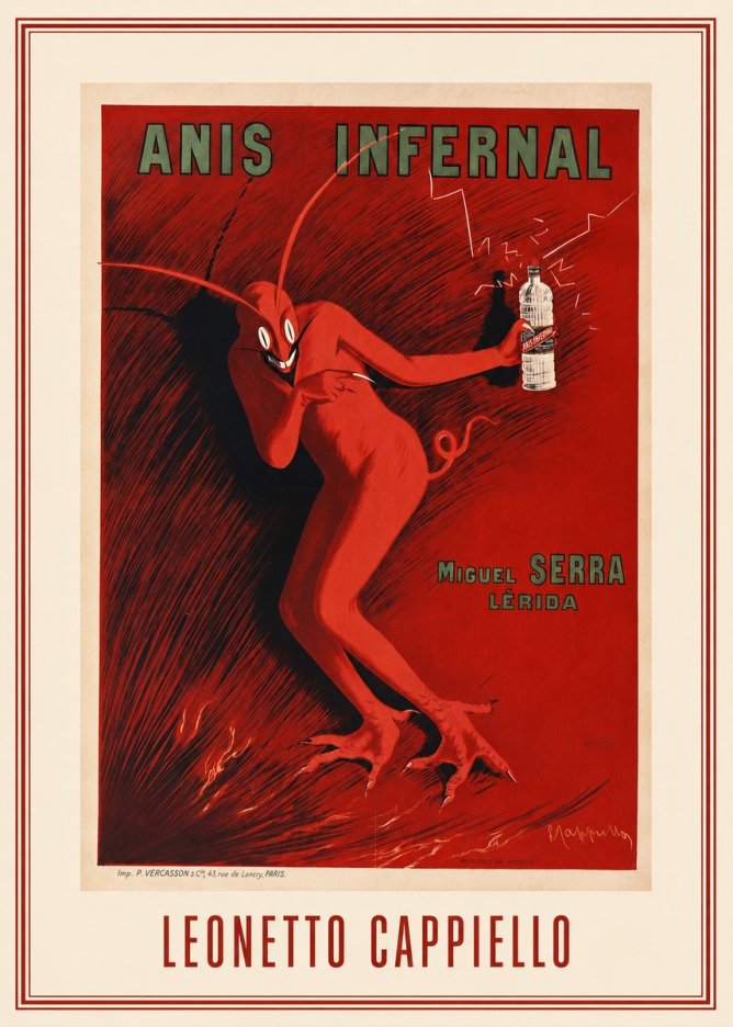 Leonetto Cappiello Anis Infernal I No1 - Poszter