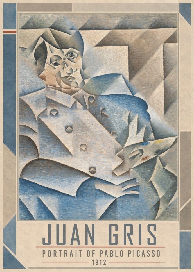 Juan Gris Portrait of Pablo Picasso No1 - Poszter