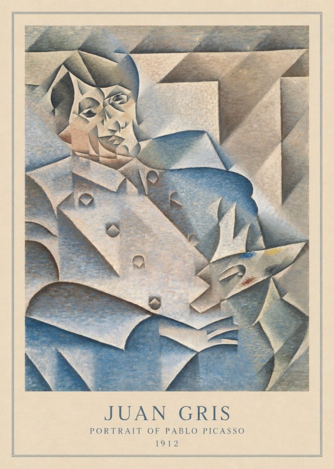 Juan Gris Portrait of Pablo Picasso No5 - Poszter