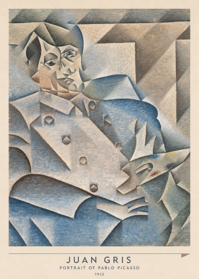 Juan Gris Portrait of Pablo Picasso No6 - Poszter