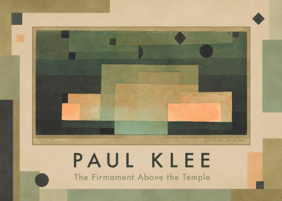 Paul Klee The Firmament Above the Temple No1 - Poszter