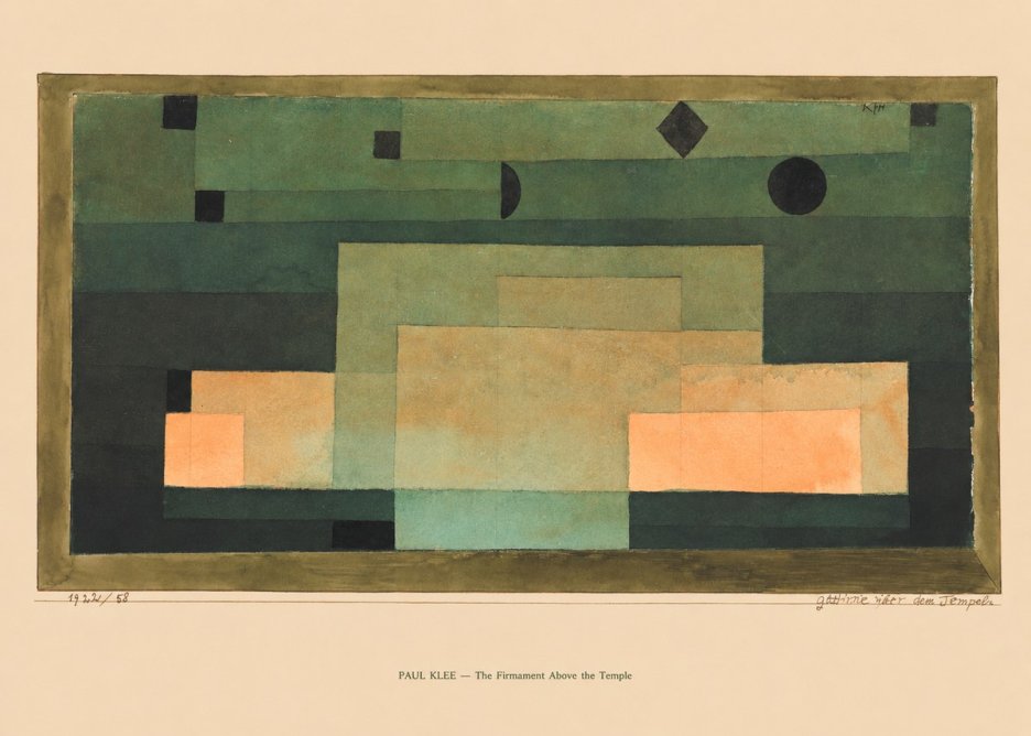 Paul Klee The Firmament Above the Temple No6 - Poszter