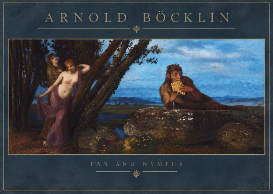 Arnold Böcklin Pan and Nymphs No2 - Poszter