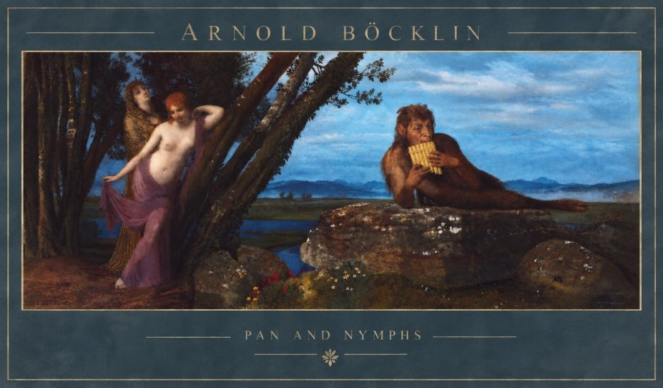 Arnold Böcklin Pan and Nymphs No5 - Poszter