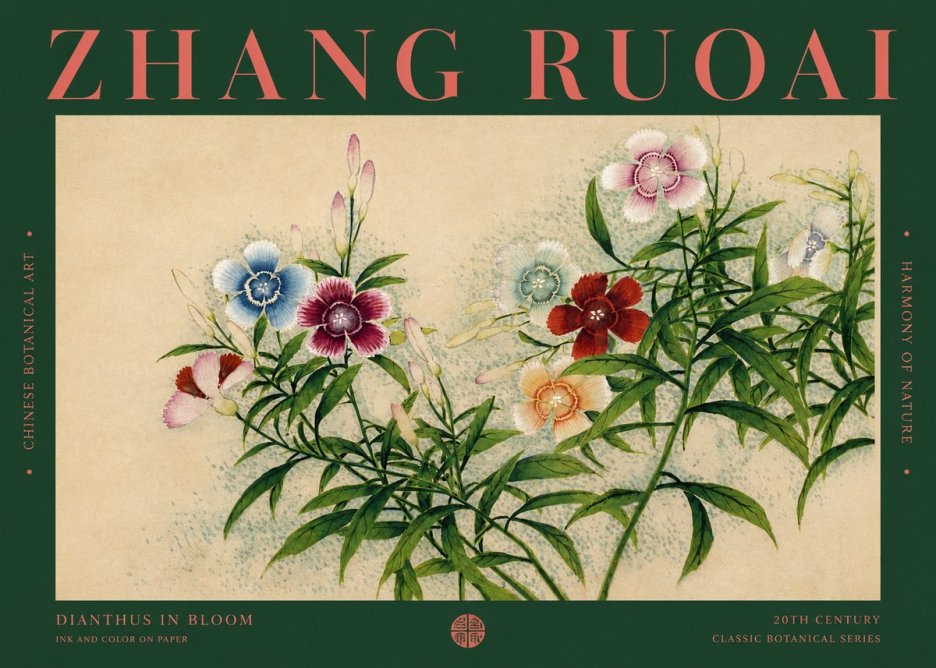 Zhang Ruoai Dianthus in Bloom No2 - Poszter