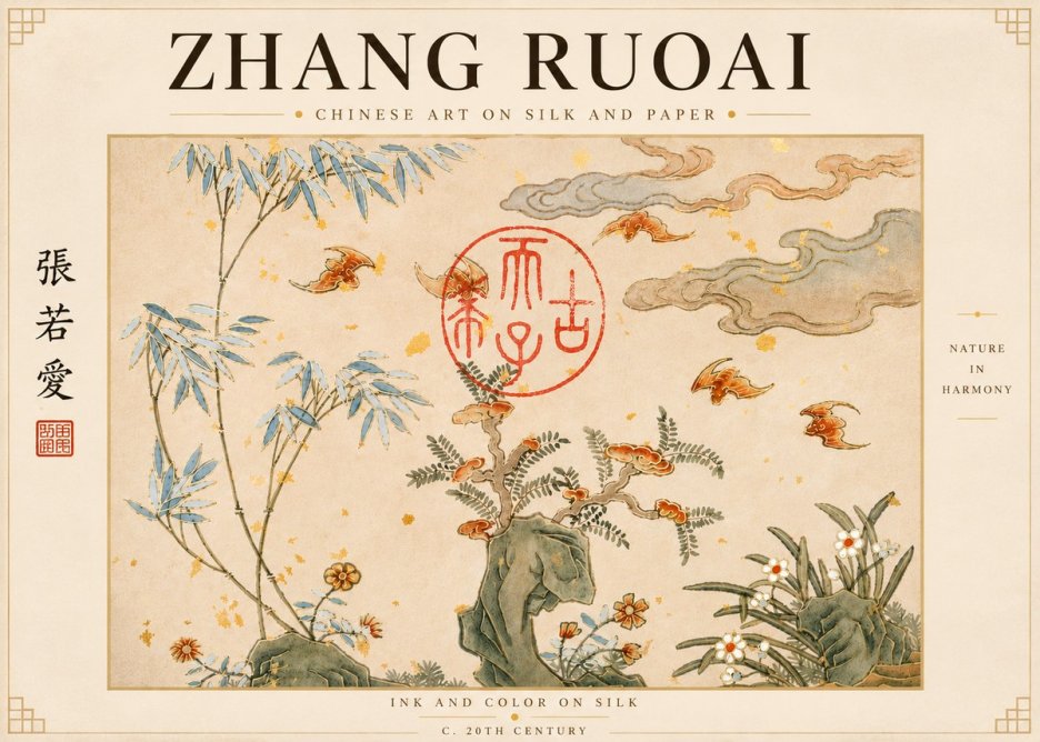 Zhang Ruoai Nature in Harmony No4 - Poszter