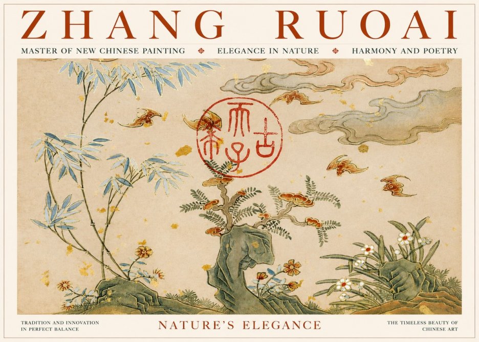 Zhang Ruoai Nature in Harmony No6 - Poszter