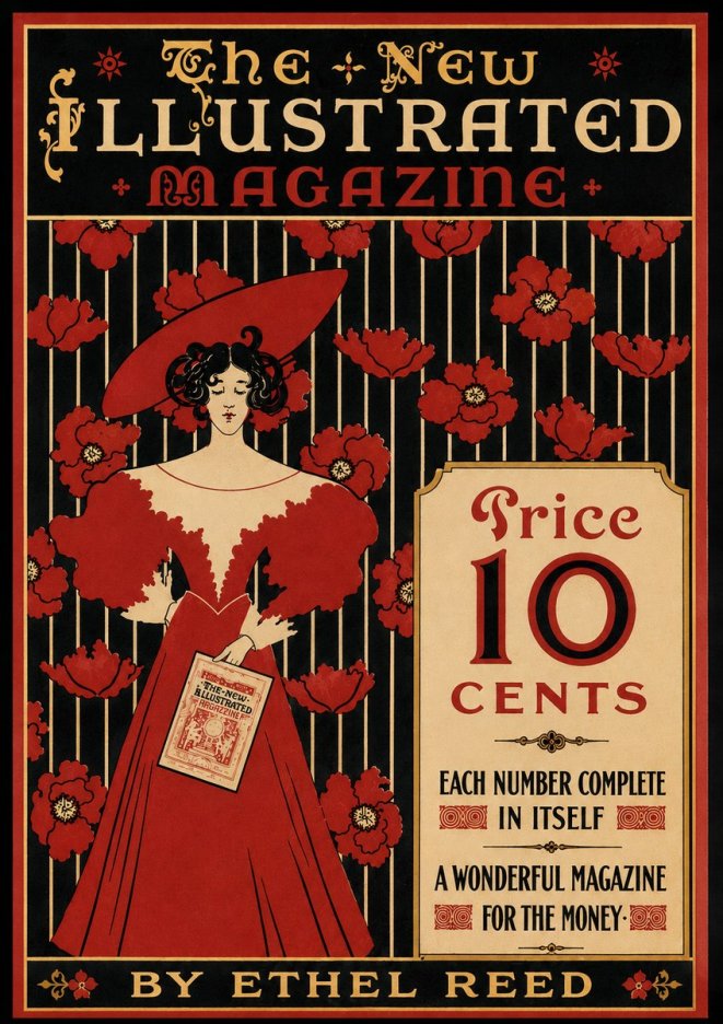 Ethel Reed The New Illustrated Magazine No5 - Poszter