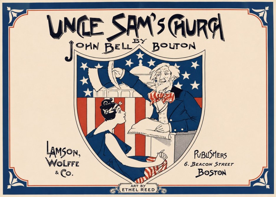 Ethel Reed Uncle Sam's Church No1 - Poszter