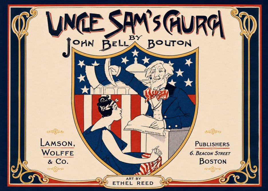 Ethel Reed Uncle Sam's Church No3 - Poszter