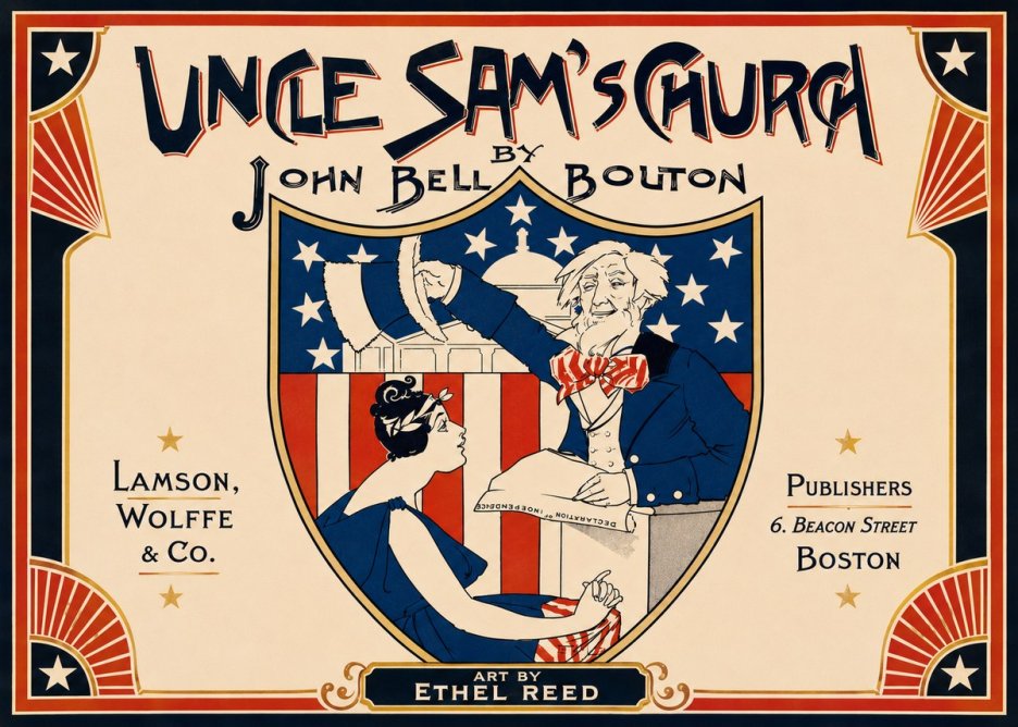 Ethel Reed Uncle Sam's Church No5 - Poszter