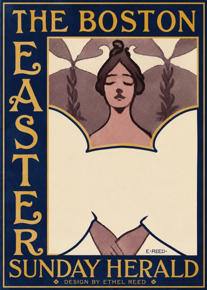 Ethel Reed The Boston Easter Sunday Herald No2 - Poszter