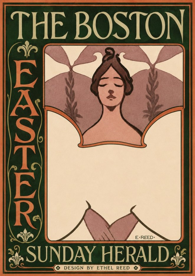 Ethel Reed The Boston Easter Sunday Herald No3 - Poszter