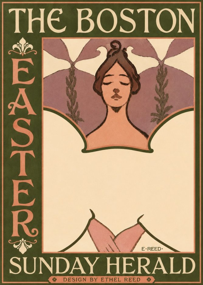 Ethel Reed The Boston Easter Sunday Herald No4 - Poszter