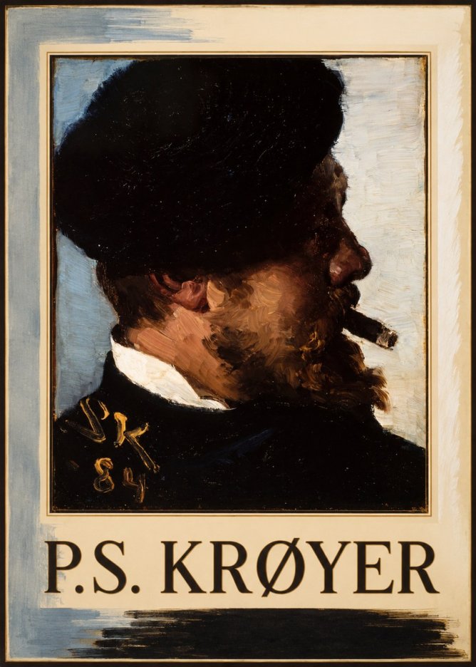 P.S. Krøyer Self-portrait with Cigar I No1 - Poszter