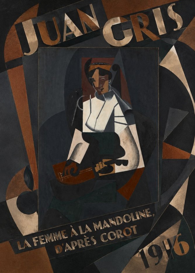 Juan Gris La Femme À La Mandoline, D'après Corot No6 - Poszter