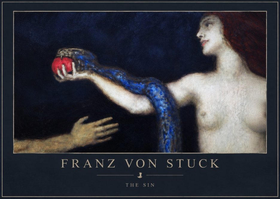 Franz von Stuck The Sin I No3 - Poszter