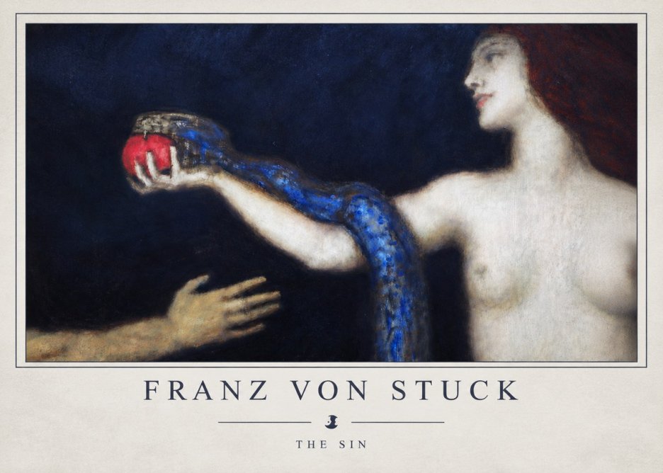 Franz von Stuck The Sin I No4 - Poszter