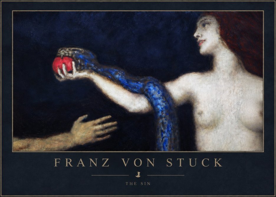 Franz von Stuck The Sin I No5 - Poszter