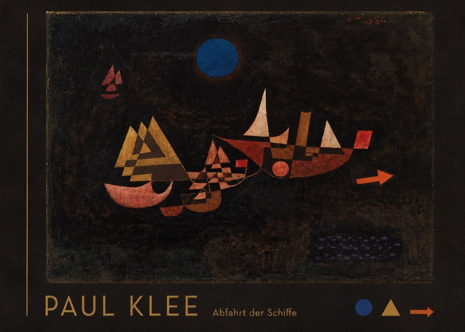 Paul Klee Abfahrt Der Schiffe No3 - Poszter