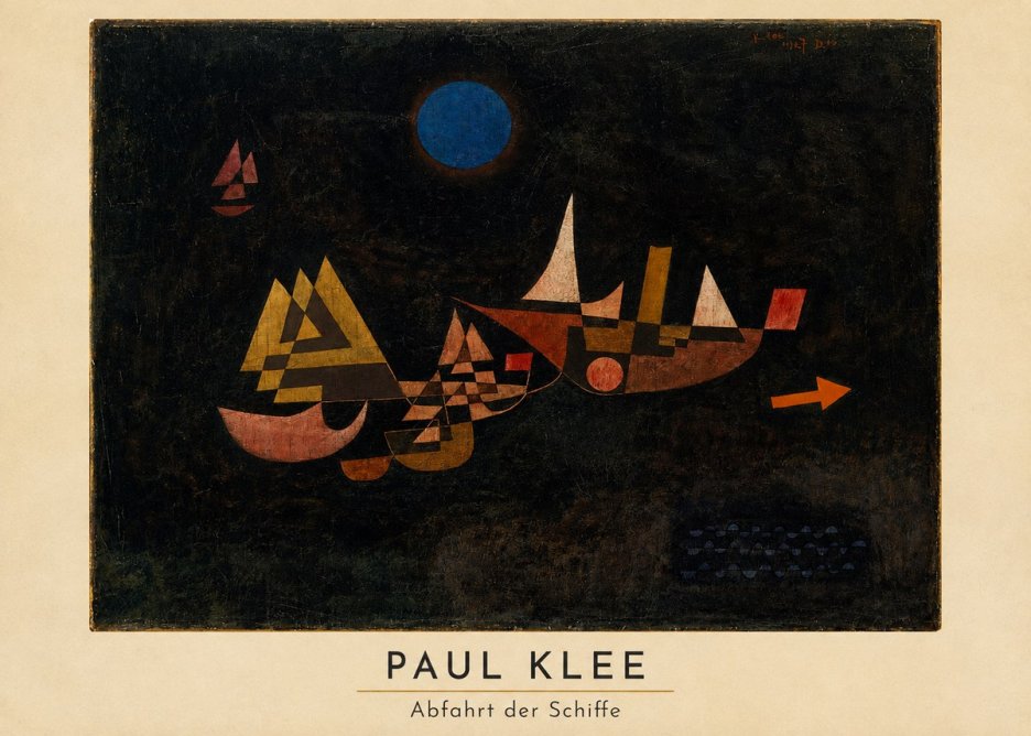 Paul Klee Abfahrt Der Schiffe No4 - Poszter