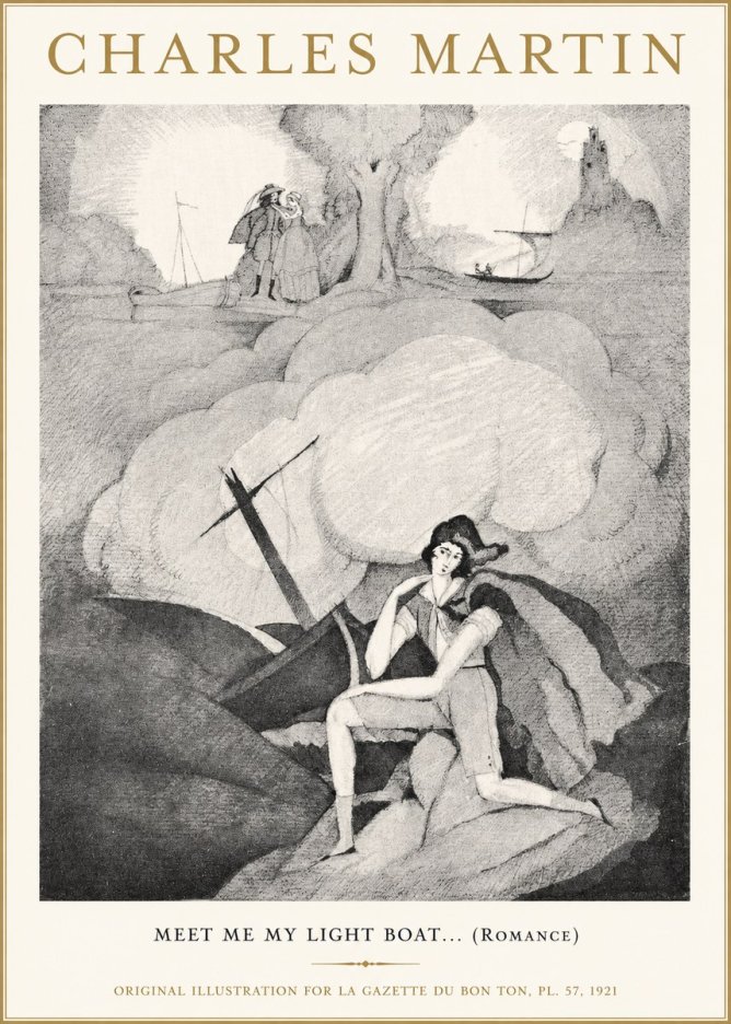 Charles Martin Meet Me My Light Boat... (Romance) No1 - Poszter
