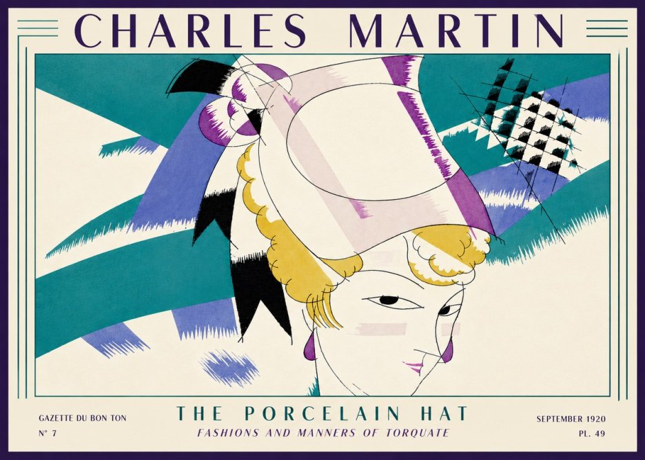 Charles Martin The Porcelain Hat No4 - Poszter