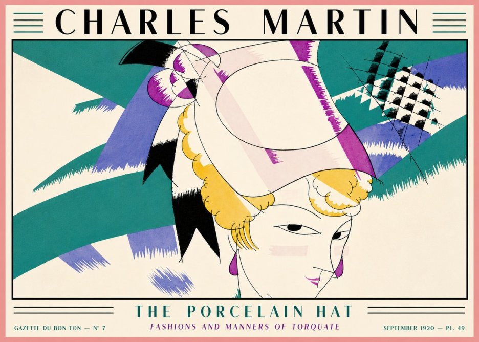 Charles Martin The Porcelain Hat No5 - Poszter